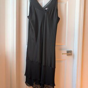 Black Satin Slip Dress